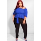 Large Women's Chiffon Strap Off Shoulder Sexy Top YT3319