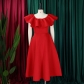 Fashionable temperament, ruffled hem, large skirt, banquet dress, dress D367