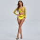 Fun lingerie two-piece split mesh suit with hollowed out female fishing net perspective uniform pajamas MS1126