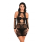 Fun Lingerie Butterfly Wrap Hip Dress Medium Sleeve Set Short Skirt YD8737