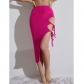 Side Design Strap High Split Sexy Slim Fit Beach Holiday Skirt CYBK2605