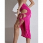 Side Design Strap High Split Sexy Slim Fit Beach Holiday Skirt CYBK2605