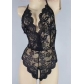 Fun Lingerie Women's Large Lace Open Crotch Sexy Backless One Piece ZXF688801953835
