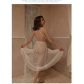Fun Lingerie Women's Sexy Lace Bodysuit Perspective Mesh Temptation Half Skirt Pajama Set ZXF704551859369