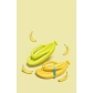 EVA banana flip-flops for household non slip lovers thick soled sandals BY700103897324