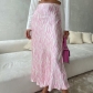 Printed half length skirt for women's mid length fashionable fishtail A-line skirt BSQ10165T