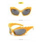 Personalized Funny Hedgehog Sunglasses for Men and Women Exaggerate Colorful Large Frame Sunglasses MN083