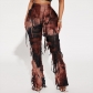 Personalized tie dyed tassel beggar's casual pants 7801PG