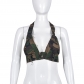 Chest wrap camouflage navel exposed wash spicy girl sexy top BT30015