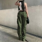 Women's street hip-hop style low waisted fashion trend work denim pants casual pants JC13156