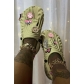 Smiling face oversized women wearing slippers flat bottomed beach sandals NH002-2