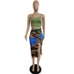 Women's camouflage fashion strap two-piece set p2400