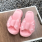 EVA bowknot slippers with thick soles and a cool feeling of stepping on feces YL720793610301