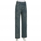 Street Style Design Asymmetric Pocket Panel Pants Retro Retro Retro Fashion Low Waist Loose Fit Jeans NWWBP00583