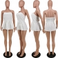 Fashionable and minimalist wrap chest skirt PU6085