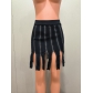 Sexy Zipper Stitching Mini A-Line Skirt FF1064