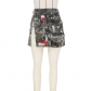 Fashion Short Skirt Half Skirt Camo Patch Wrap Skirt G0579
