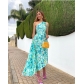 One shoulder floral printed pleated dress dress RC3154