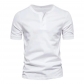 Henry round neck short sleeve T-shirt men's slim solid Sportswear YFY23005