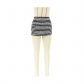 Texture Stripes Versatile Sexy Casual Fashion Mini Skirt D88216