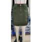 New elastic waist denim work dress casual short skirt MN2117