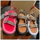 Women's candy colored thick soled casual sandals HWJ1869