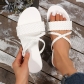 Women's shoes with casual beach flat bottomed slippers HWJ1877