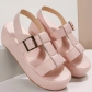 Women's shoes H-shaped broadband casual thick sole solid color sandals HWJ1880