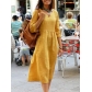 Loose oversized mid sleeved European and American dress XML101323