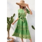 Summer Ethnic Style Printed 3/4 Sleeve Dress XML102117
