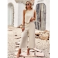 Sleeveless top and cropped pants two-piece set D2319002