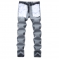 Light gray elastic jeans, slim fitting men's denim pants KS6150
