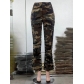 Camouflage sexy slim casual zipper pocket Cargo pants S6857