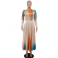 Women's Dress Autumn Dress Slightly Fat Women's Dress Printed Long Sleeve Dress Loose Size HX8655