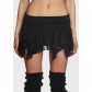 Sexy Double Lace Irregular Low Waist Mini Skirt GL6671