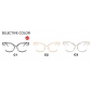 Folding Curved Cat's Eye Large Frame Hollow Flat Mirror 2023 New Metal Eye Frame Ins Concave Shape Anti Blue Light KD0727