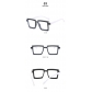 Anime flat lens ins square anti blue light TR90 eyeglasses frame personality trend cross-border online red glasses TR5207