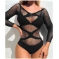 Sexy Perspective Mesh Fun Net Clothing Hollow out Fishing Net Underwear YD265