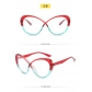 Personalized color contrast patchwork anti blue light glasses MN5208