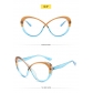 Personalized color contrast patchwork anti blue light glasses MN5208