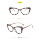 Splice frame anti blue light glasses Cat's eye large frame can be equipped with flat lenses MN5210