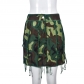 Tassel camouflage beggar dress half length skirt 7824SG