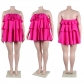 Fashionable breast wrap ruffled puffy skirt cake skirt dress SRS10466