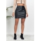 High waisted snake patterned split skirt sexy spicy girl zipper wrap hip short skirt WW5518