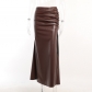 Split buttocks skirt half length skirt YL23450PF