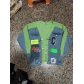Denim patchwork sweater jacket T733839439664