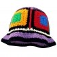 Handwoven Contrast Knitted Fisherman Hat ZS728172372145
