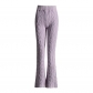 High waisted slim fitting slightly flared women's slimming sweater pants SPA065569