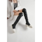 Thick sole elastic boots for women's oversized candy colored knee boots PT677072634181