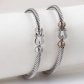 Stainless steel horseshoe buckle bracelet A677336658131